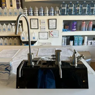 a water dispenser in a store