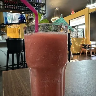 Virgin strawberry daiquiri