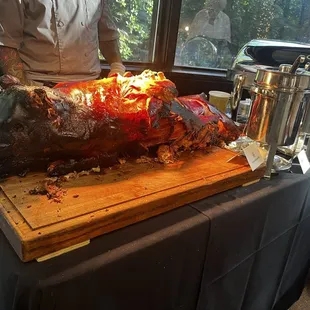 The roasted pig