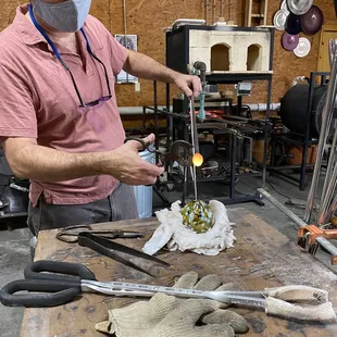 Creating the loop for the ornament