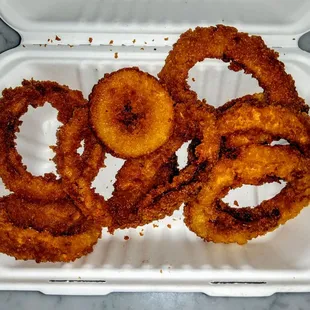 Onion rings. $4.99