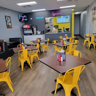 the inside of the restaurant