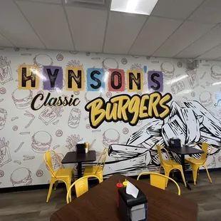 the interior of the restaurant