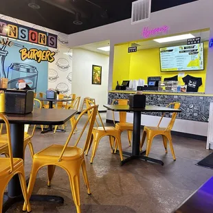 the interior of the restaurant