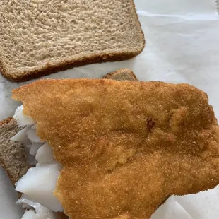 Basa fish sandwich