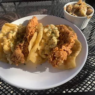 Southern Tacos and cooked cabbage.