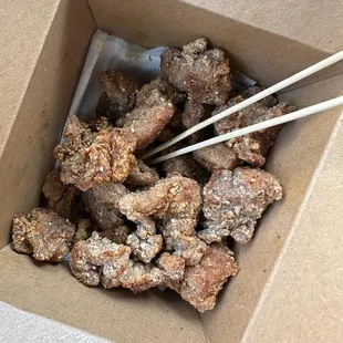 Spicy popcorn chicken