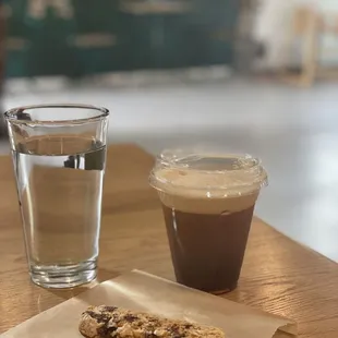 Biscotti and cold brew