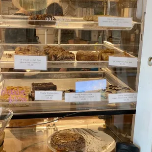 Pastry case (late afternoon)