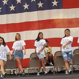 2017 JUL 4:  ACADEMY OF HYPE GIRLS AT SCHOFIELD BKS, HI.  GUESS WHICH ONE IS A FORMER CENTRAL CONNECTICUT STATE UNIVERSITY DANCER?