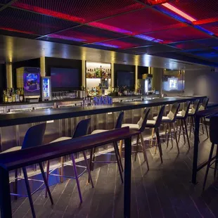 Main bar inside the venue. Order food and drinks here!
