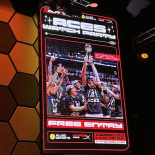 WNBA Aces watch party! Great venue.