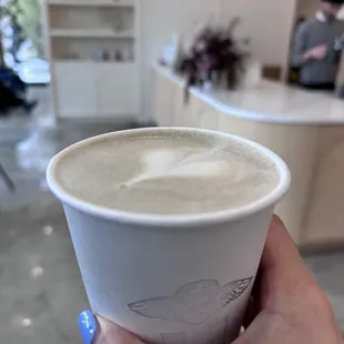 Hojicha Latte with Oat Milk