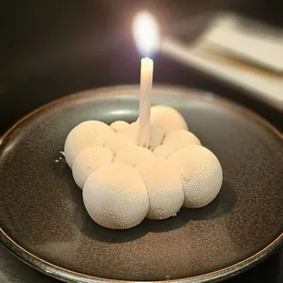 Complimentary chocolate mousse