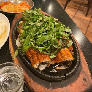 a plate of food on a table
