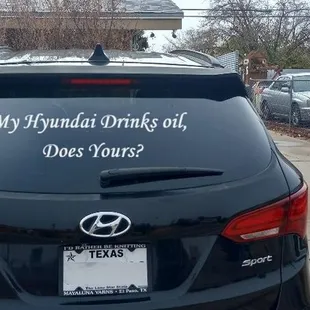 Asking if your Hyundai drinks oil