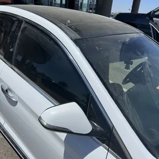 Dirty, chip paint, overspray