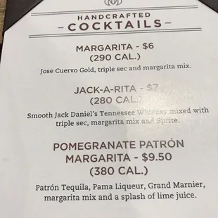 These are photos of the menu describing the happy hour specials I referenced in my post.
