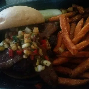 steak, food
