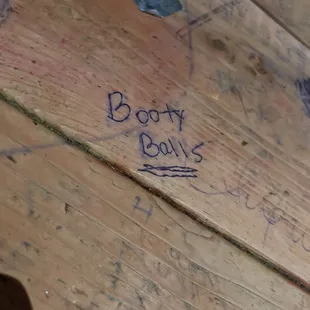 a close up of the bottom of the boat