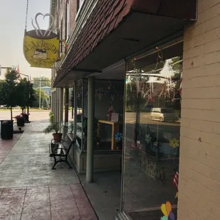 Sidewalk entrance