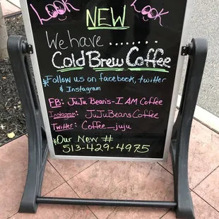 August 2018 - Now serving Cold Brew