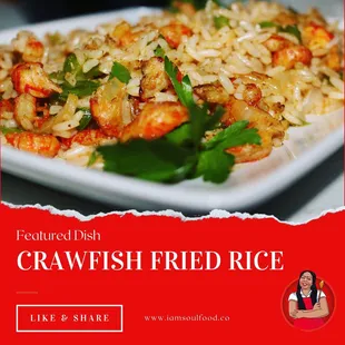 a plate of fried rice