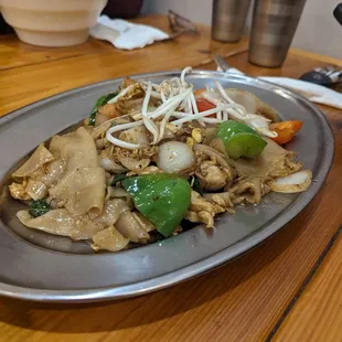 Drunken noodles. Similarly reported to be decent if you need a quick go to and are nearby.