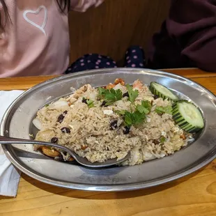 Pineapple fried rice. There's other better local options.