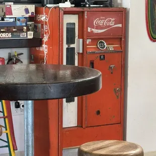 Old school soda machine