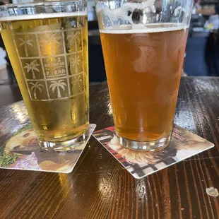 Pekoe Tea Pale Ale &amp; Light Ale at $6 each for 16oz.