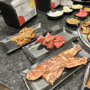 The Korean short ribs were probably thr best.