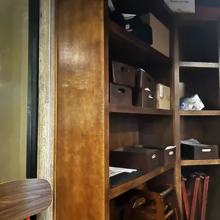 a view of the inside of a restaurant
