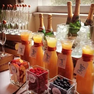 Brunch event bottomless mimosa bar