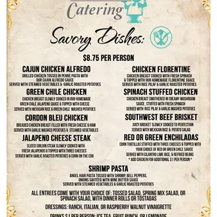 Catering Menu