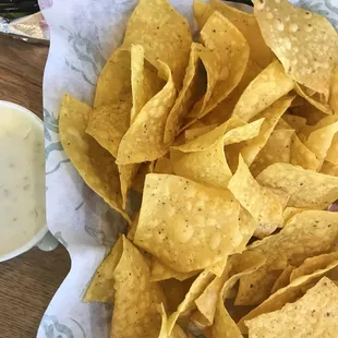 Chips with Queso
