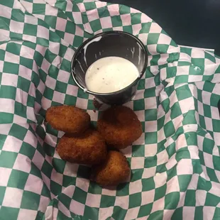 Their fried pickles are the best pickles we  ever had. The size and seasoning is superb. with a slight kick of heat at the end.