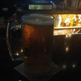 a glass of beer
