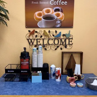 They've upgraded the coffee station and interior. Has a clean hospitable look.