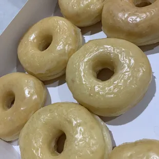 Glazed donuts soft like pillows