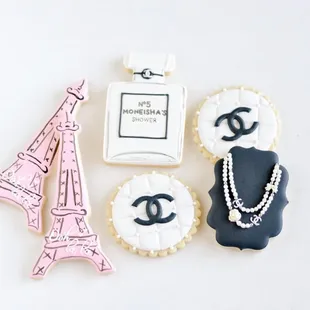 Parisian/ Chanel themed bridal shower favors