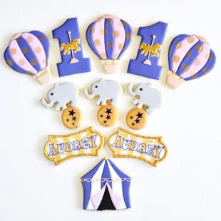 Gold &amp; purple Circus themed
