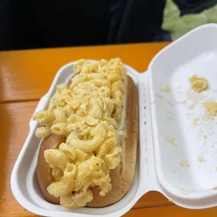 Mac and Cheese Dog