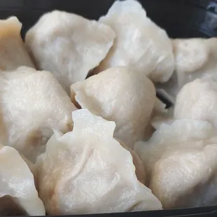 Pork and cabbage handmade dumplings
