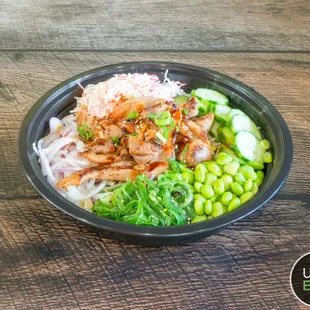 a bowl of food