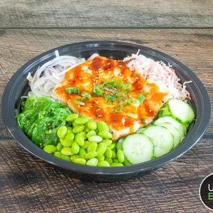 a bowl of food