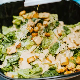 Our Caesar dressing is made fresh in-house