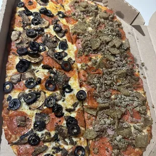 pizza, food