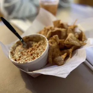 Crab Dip and Chips