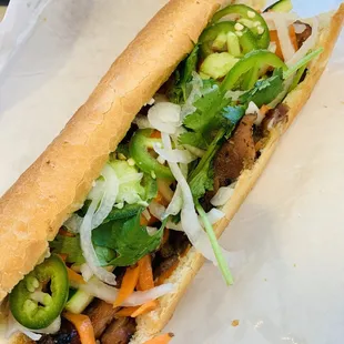 Chicken Bahn Mi Sandwich